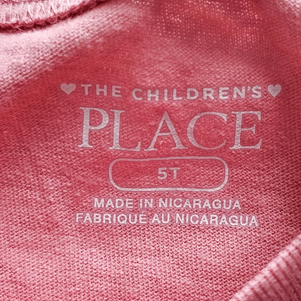 The Children’s Place 100% Cotton Pink Girl Icons Graphic Tee T-shirt Size 5T